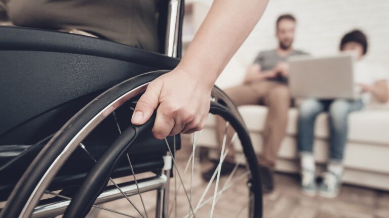 man in the wheelchair